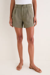 Washed Olive Wells Shorts