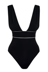 Aruba One Piece - Black/Ivory