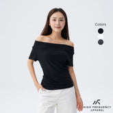 Soft Stretch Four-Way Off Shoulder Top