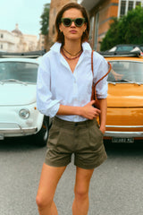 Washed Olive Wells Shorts