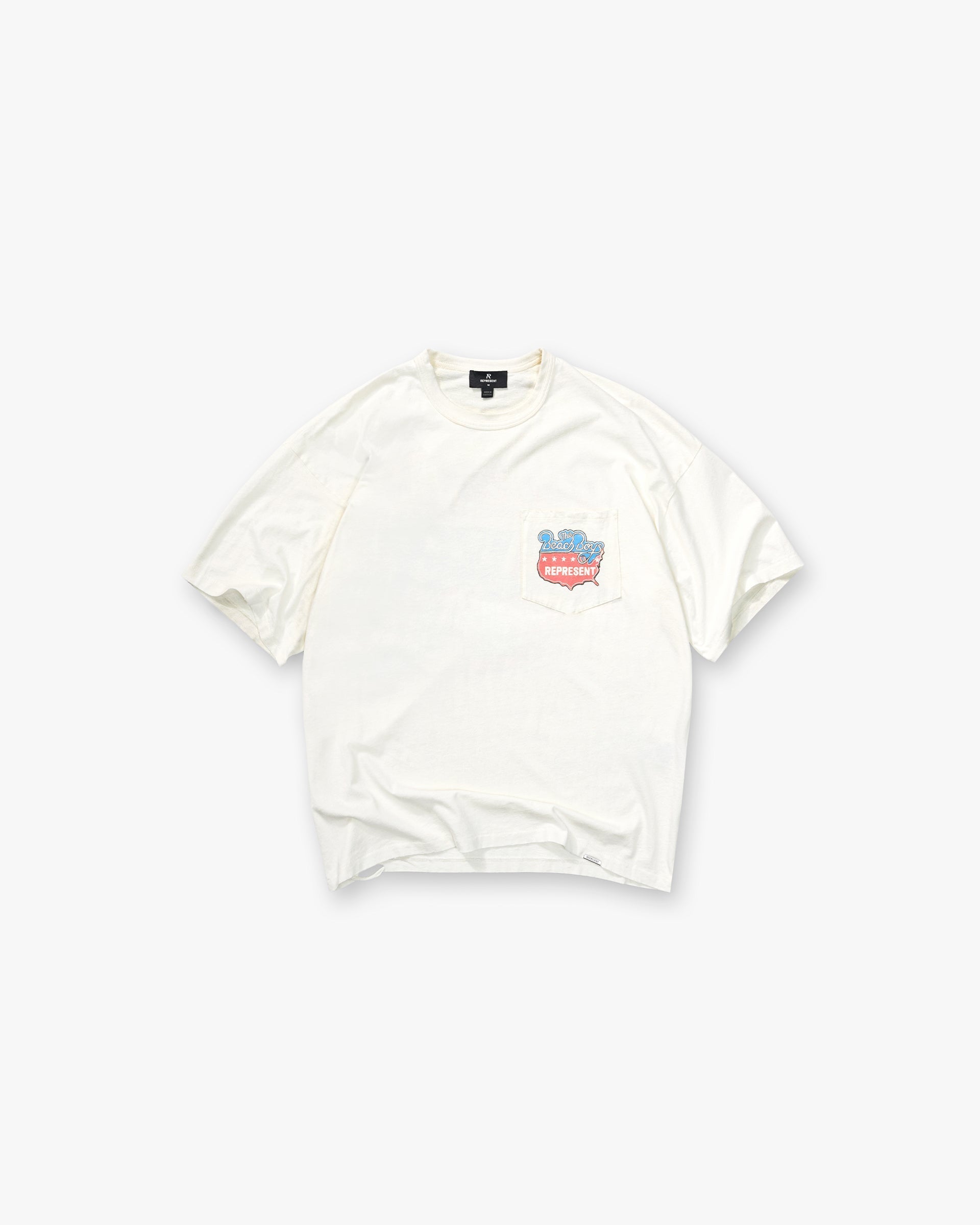 Represent x Beach Boys Americas Band T-Shirt - Flat White