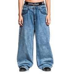 Extra Wide Tribal & Wings Denim