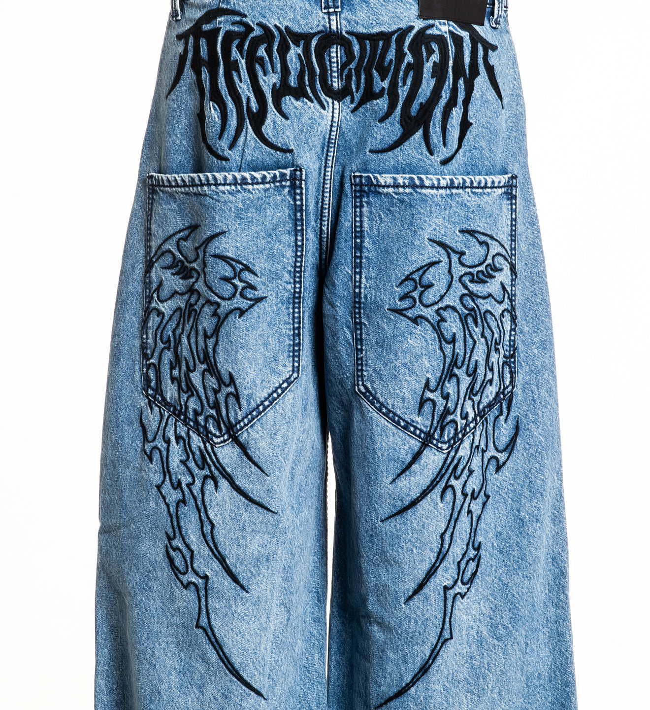 Extra Wide Tribal & Wings Denim