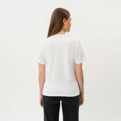 Fitted V-neck Pima T-shirt