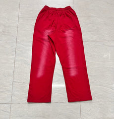 Red Tribal Graphic Baggy Sweatpants