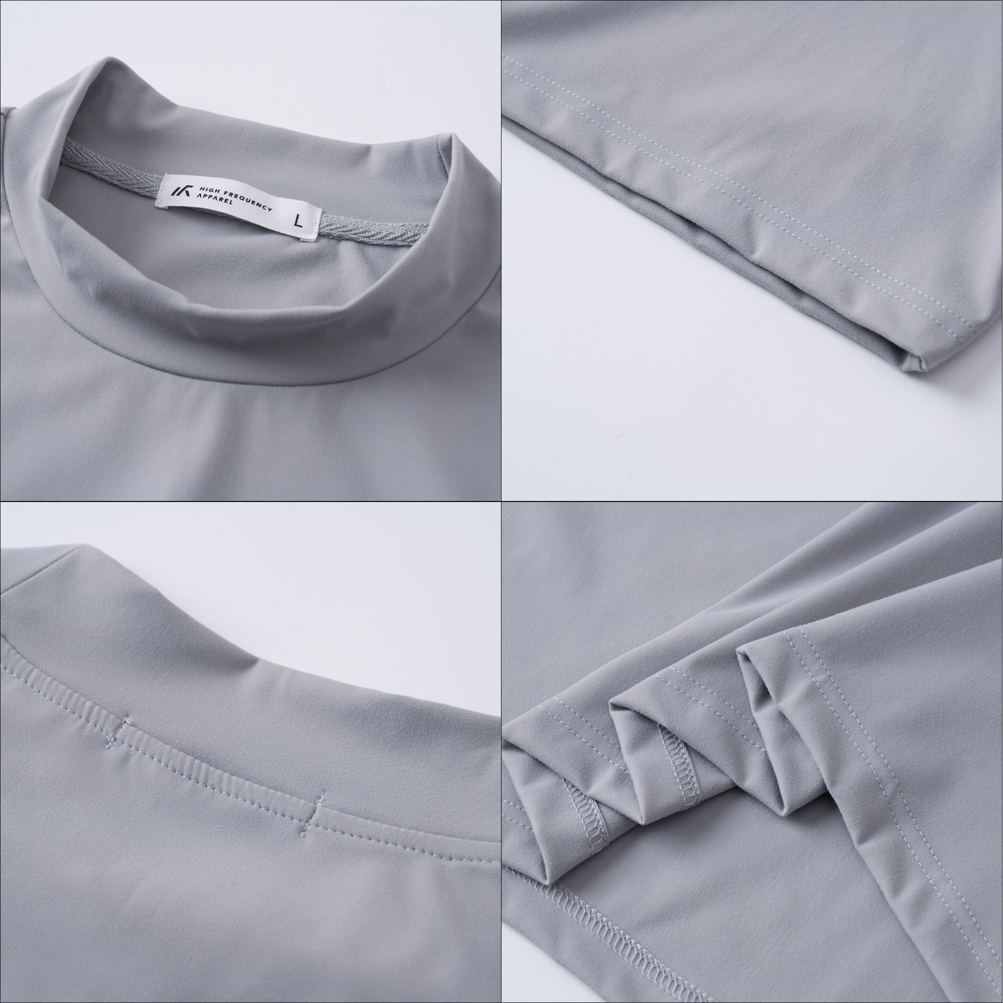 Mock Neck Athleisure Oversized T-Shirt