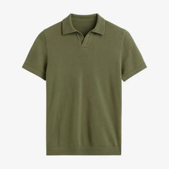 Casual Knit Polo Shirt