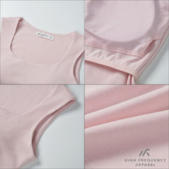 Soft Stretch Square Neck Sleeveless Padded Top