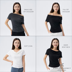 Soft Stretch Four-Way Off Shoulder Top