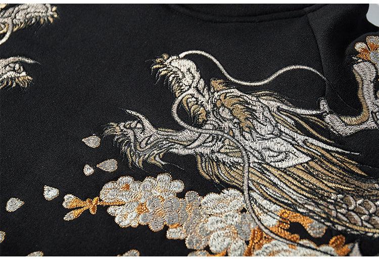 Embroidered Phoenix Hoodie