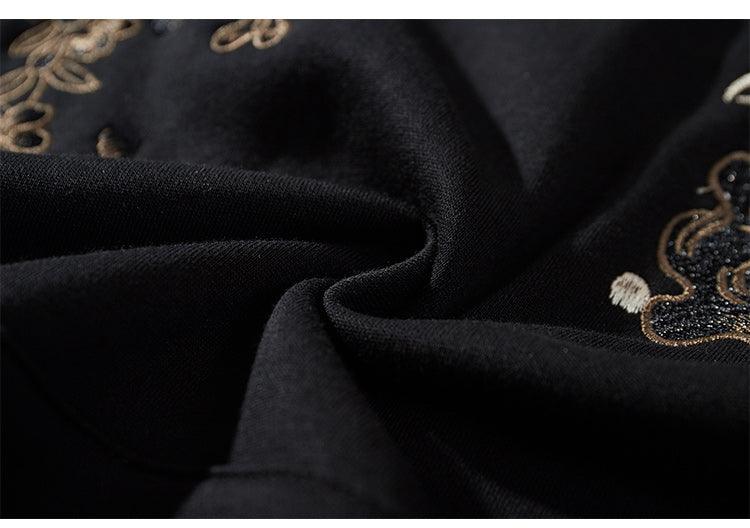 Embroidered Fox Hoodie