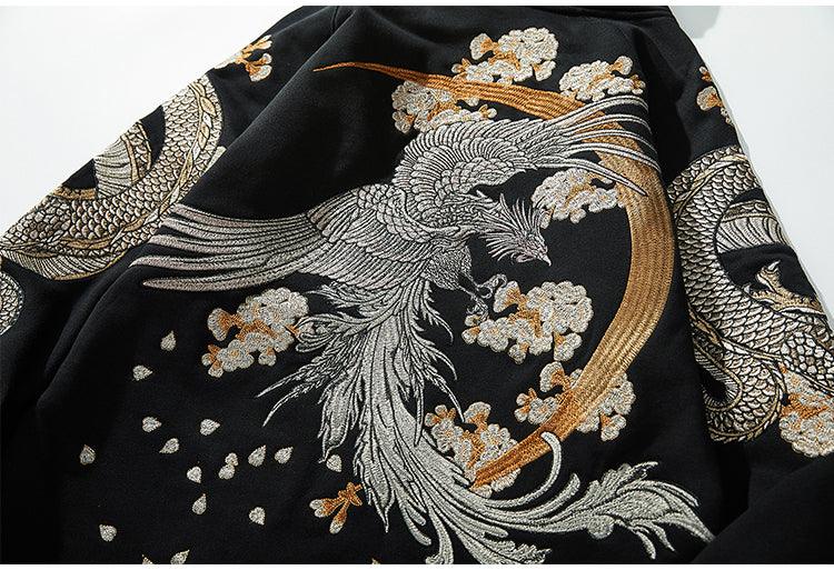 Embroidered Phoenix Hoodie