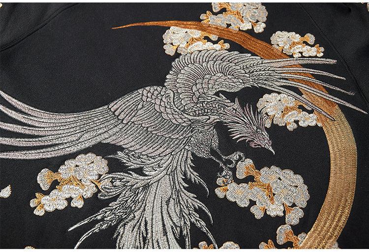 Embroidered Phoenix Hoodie