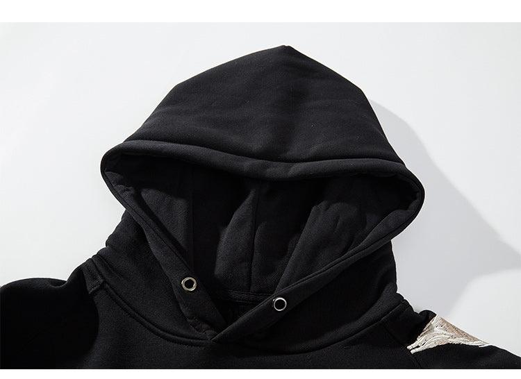 Embroidered Fox Hoodie