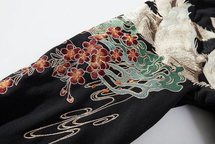 Embroidered Fox Hoodie