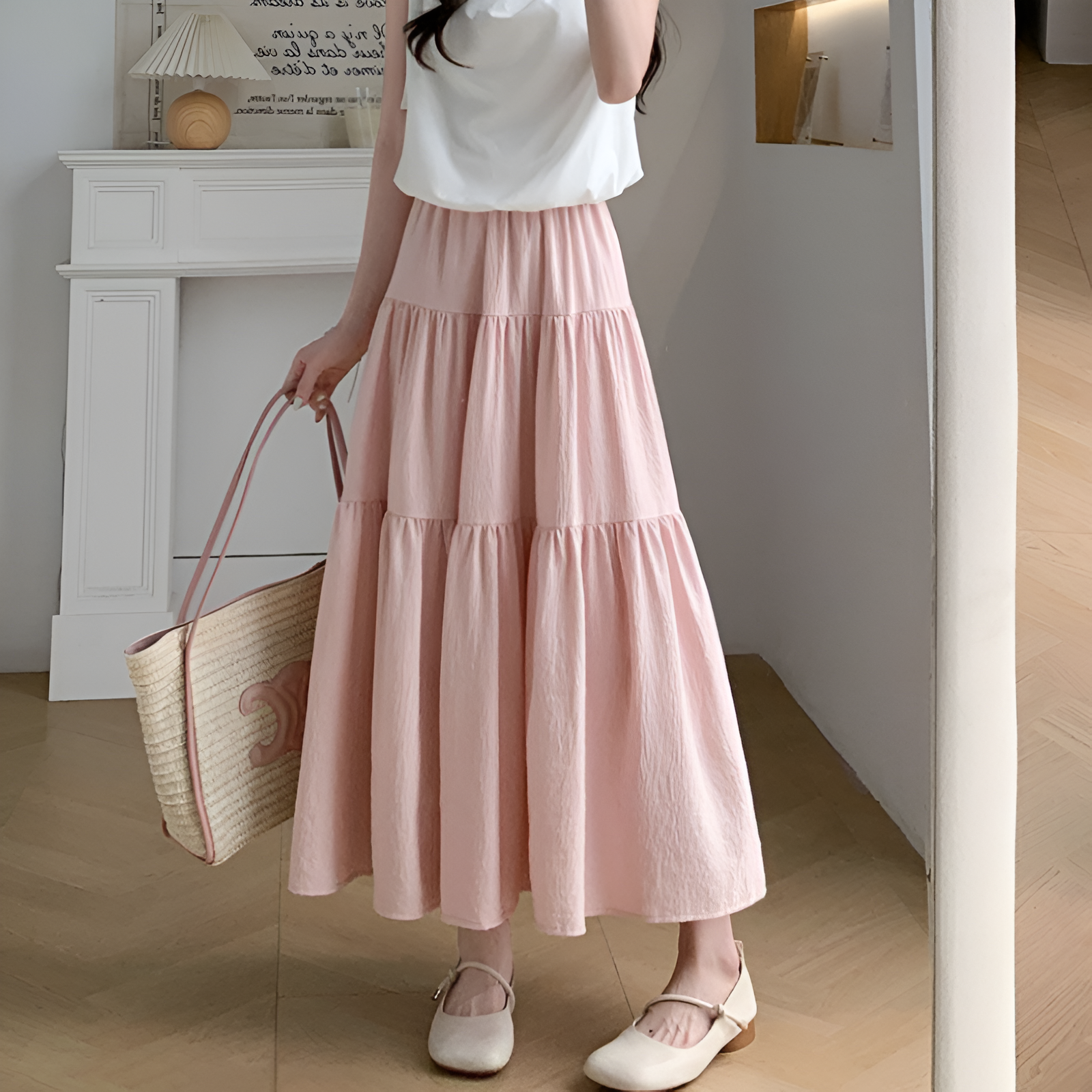 Line Mid-Calf Skirt