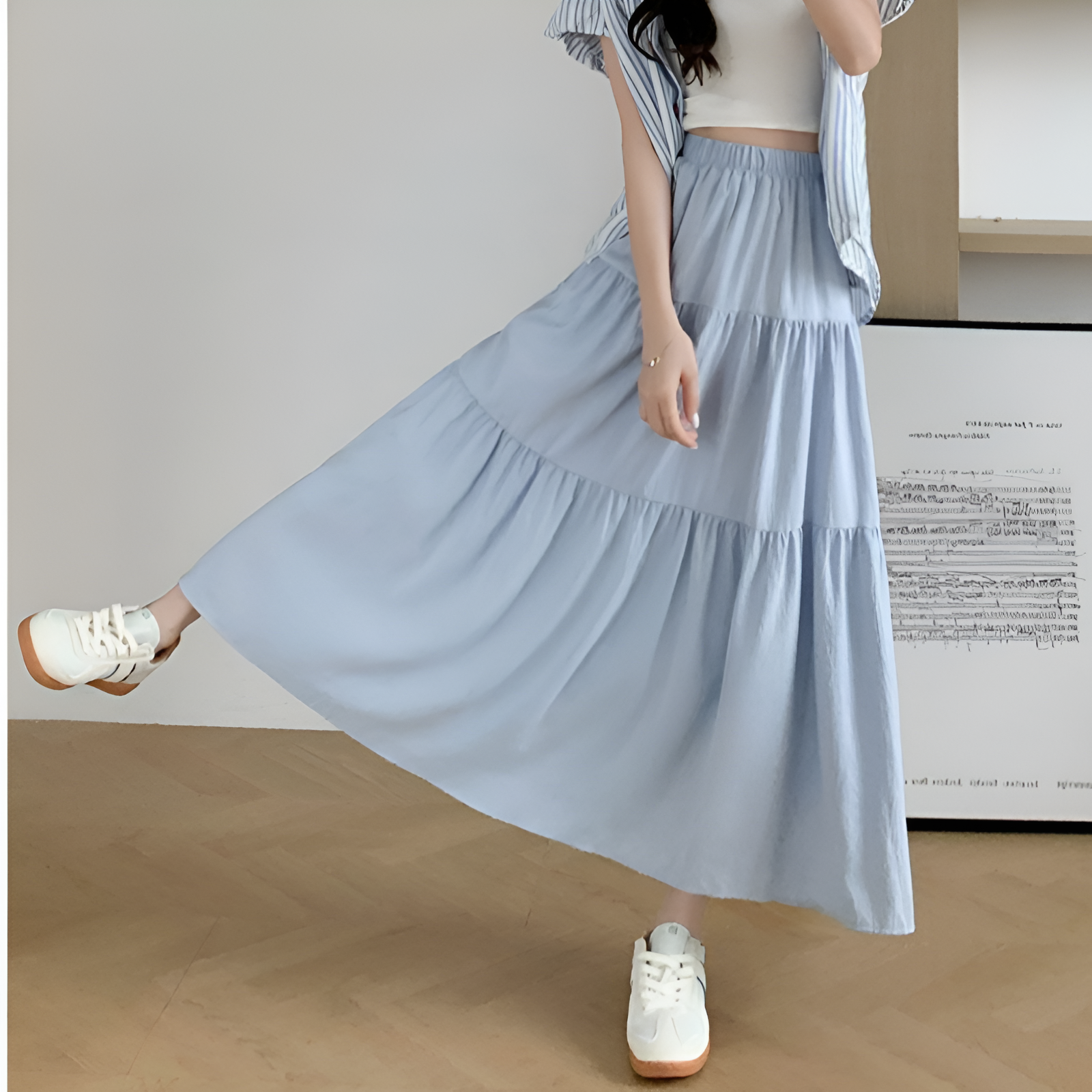 Line Mid-Calf Skirt