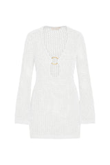 Montego Mini Dress - White Petit Crochet