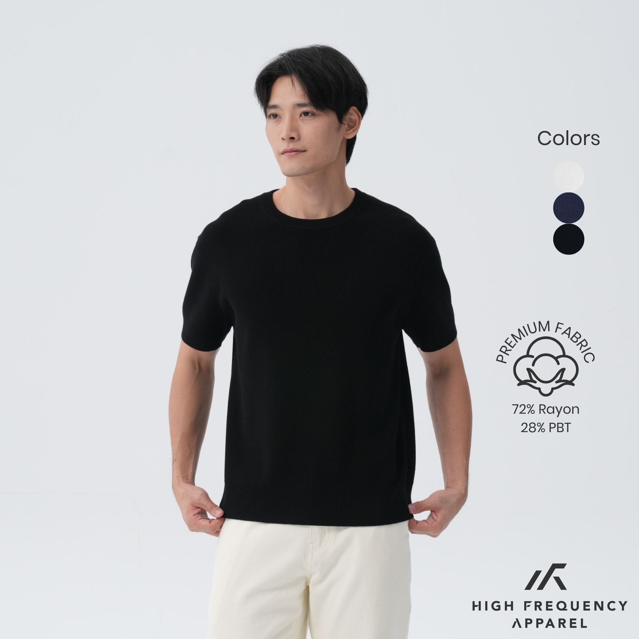 Heavyweight Knitted Short Sleeve T-Shirt