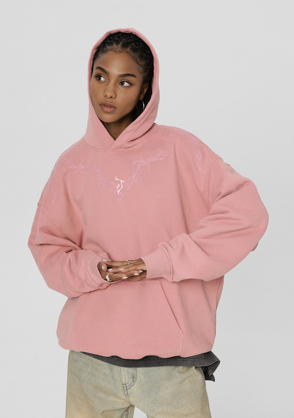 JHYQ Thorn Collar Hoodie