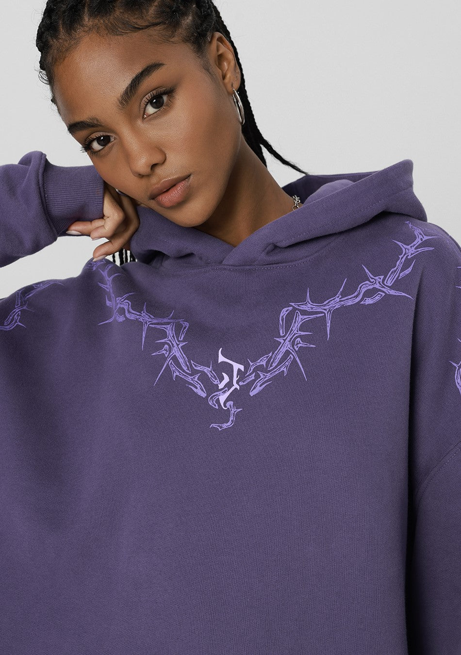 JHYQ Thorn Collar Hoodie
