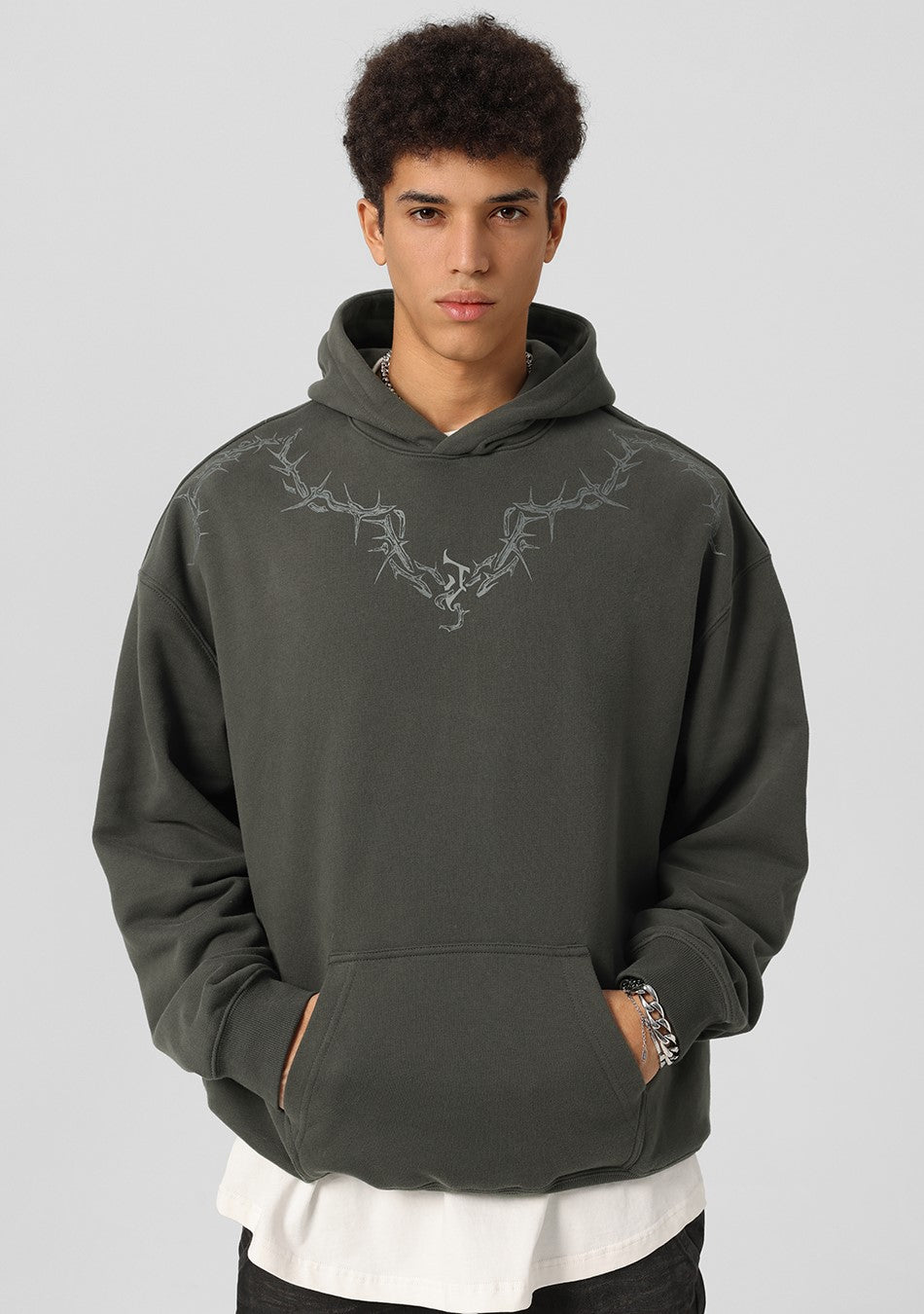 JHYQ Thorn Collar Hoodie