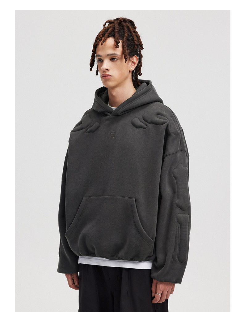 BONELESS Embossed Skeleton Hoodie
