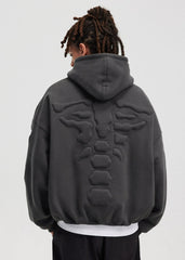 BONELESS Embossed Skeleton Hoodie