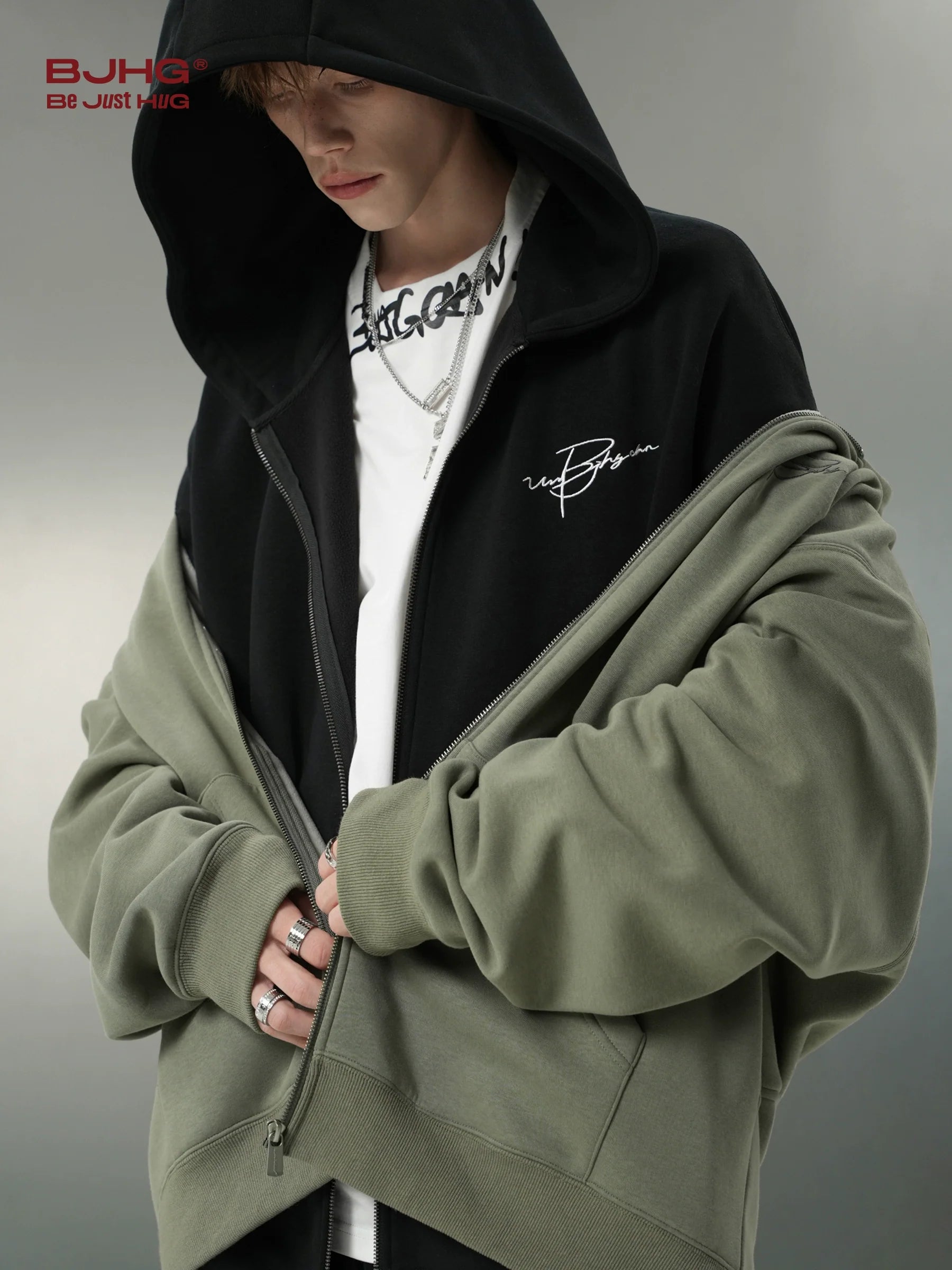 BJHG Script Logo Hoodie