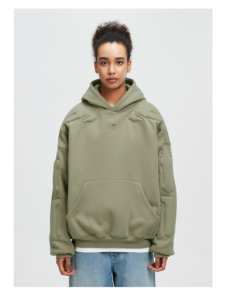 BONELESS Embossed Skeleton Hoodie