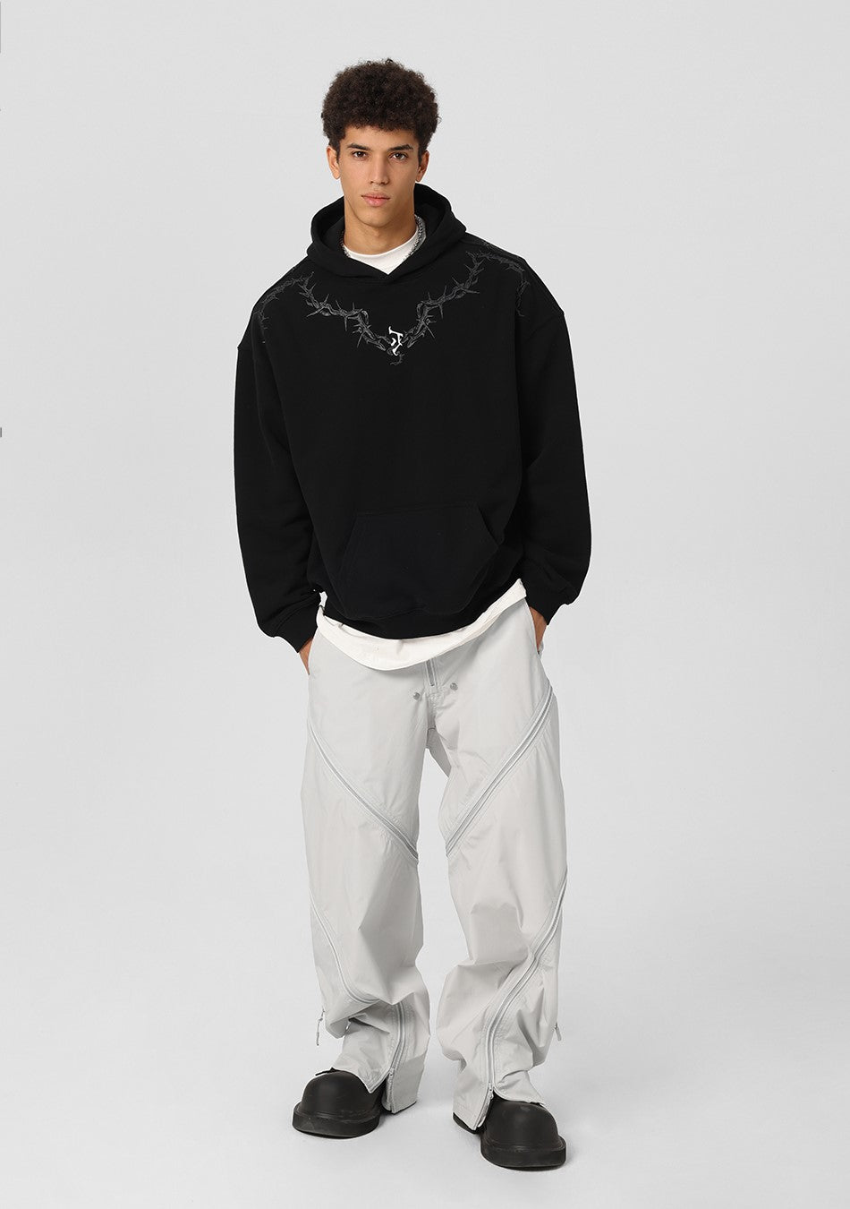 JHYQ Thorn Collar Hoodie