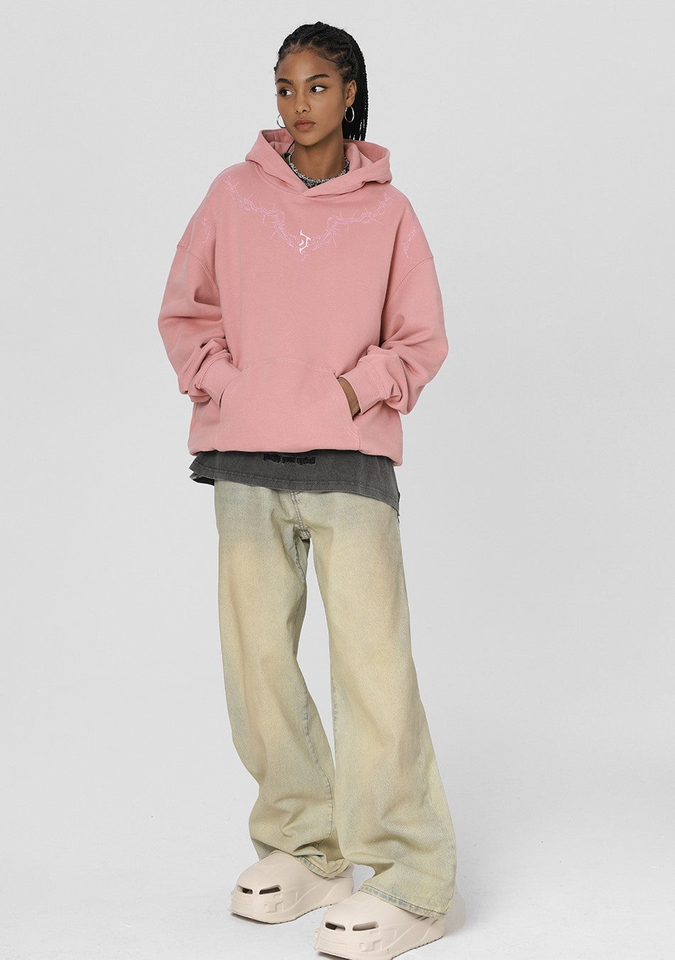 JHYQ Thorn Collar Hoodie
