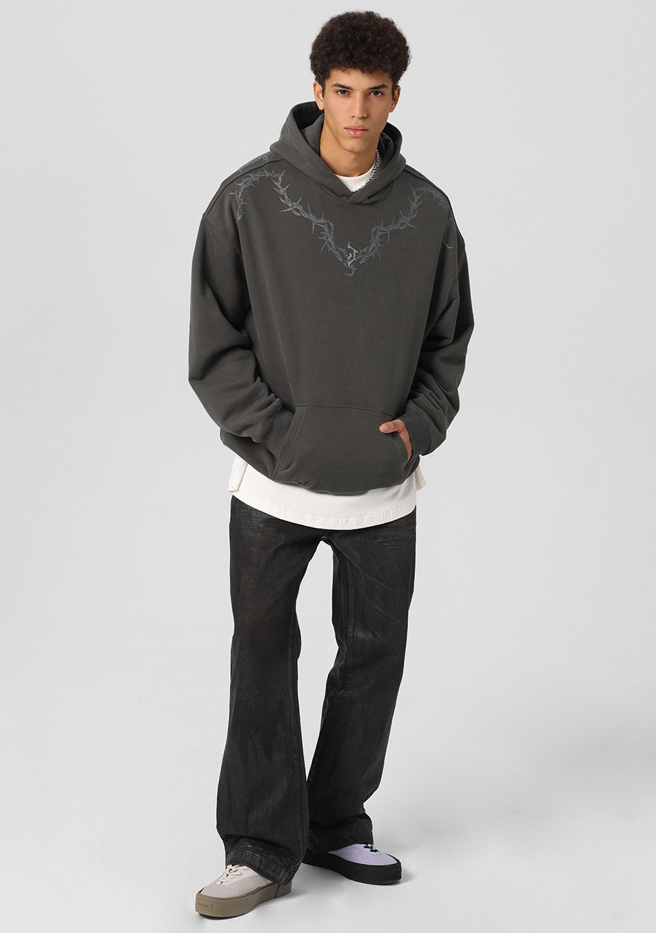 JHYQ Thorn Collar Hoodie