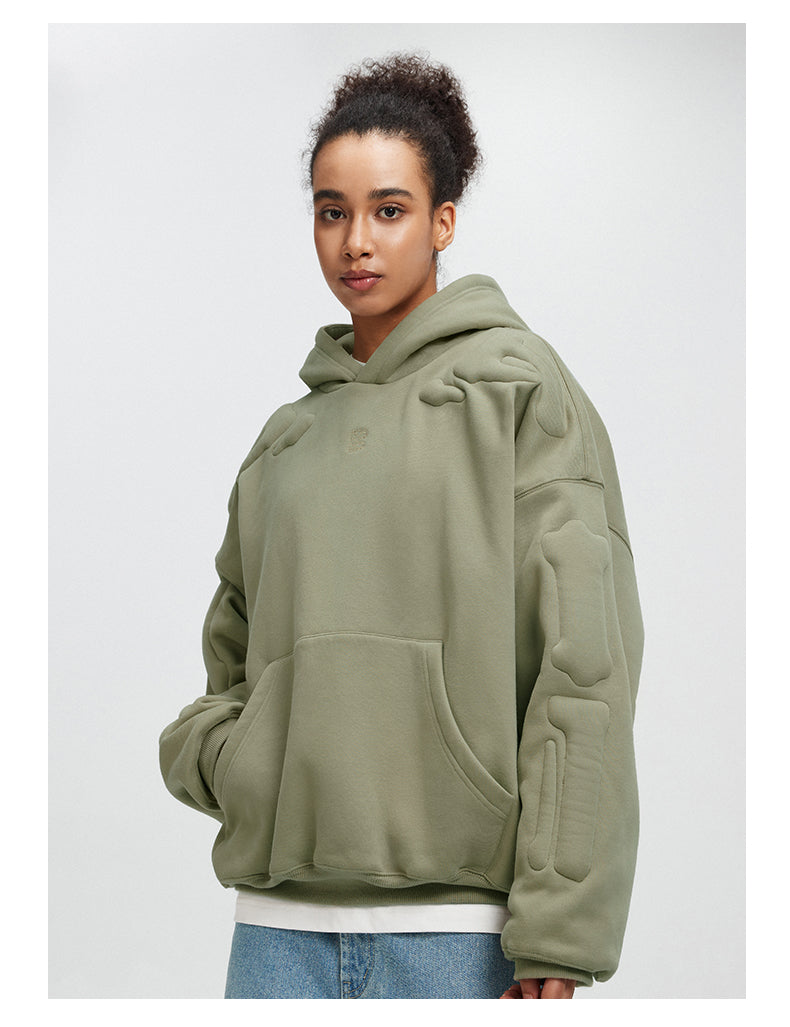 BONELESS Embossed Skeleton Hoodie