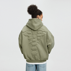 BONELESS Embossed Skeleton Hoodie