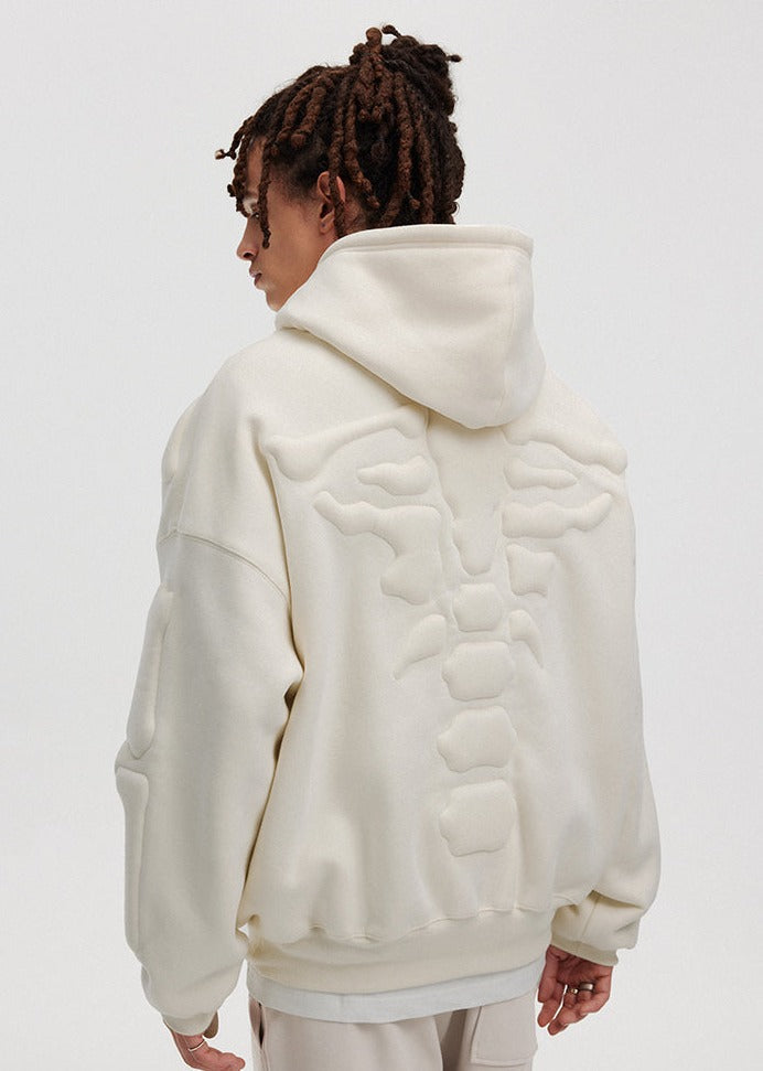 BONELESS Embossed Skeleton Hoodie