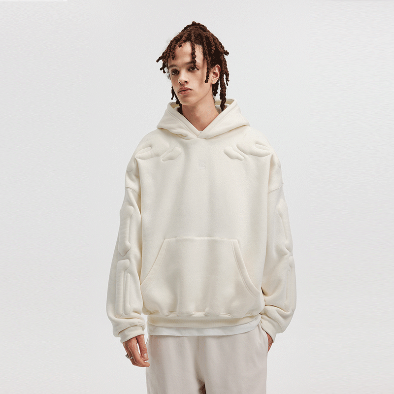 BONELESS Embossed Skeleton Hoodie