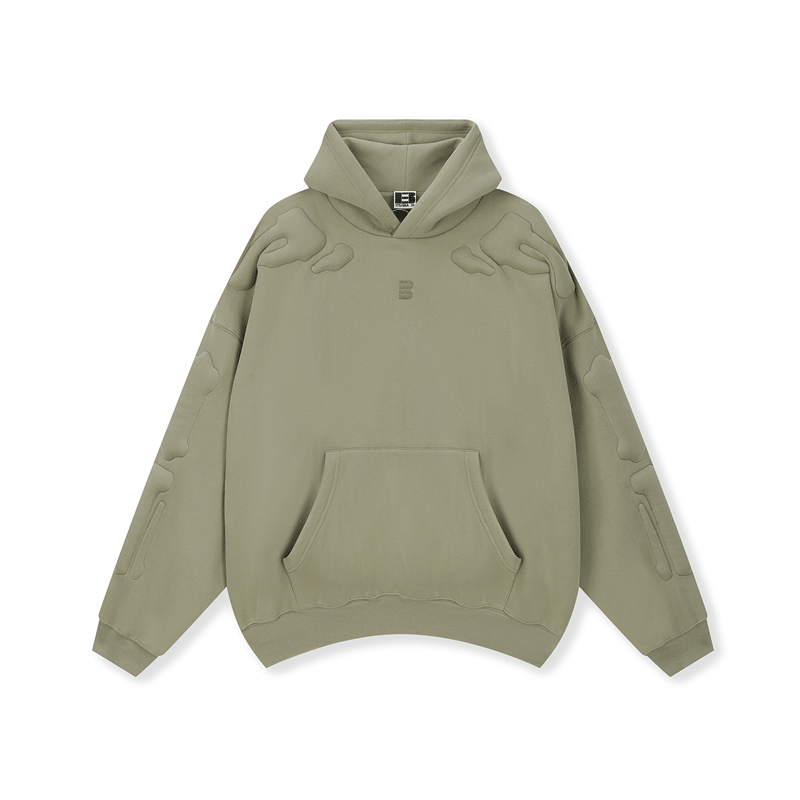 BONELESS Embossed Skeleton Hoodie