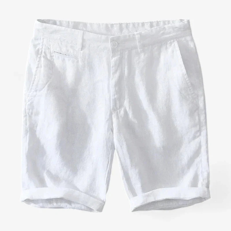 Old Money Pure Linen Shorts