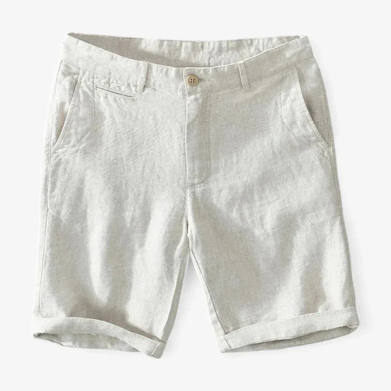 Old Money Pure Linen Shorts