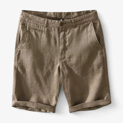 Old Money Pure Linen Shorts