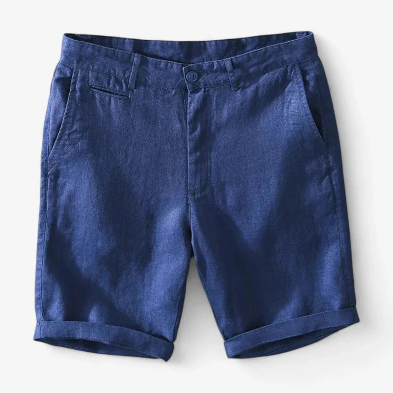 Old Money Pure Linen Shorts