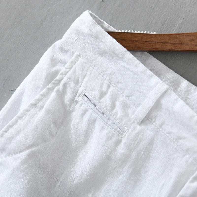 Old Money Pure Linen Shorts