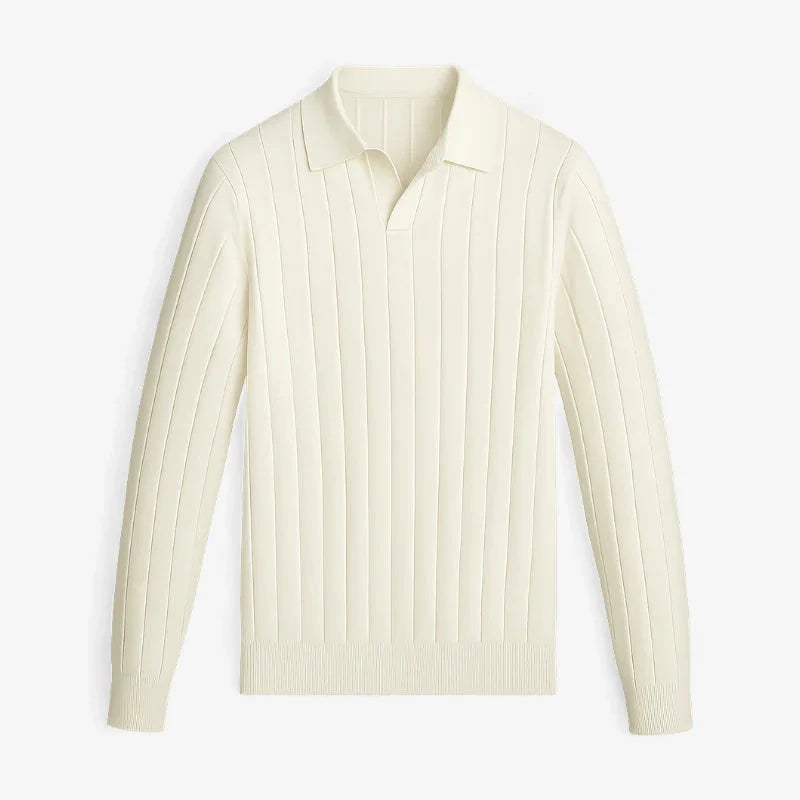 Old Money Ribbed Knit Shirt