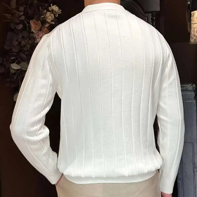 Old Money Ribbed Knit Shirt