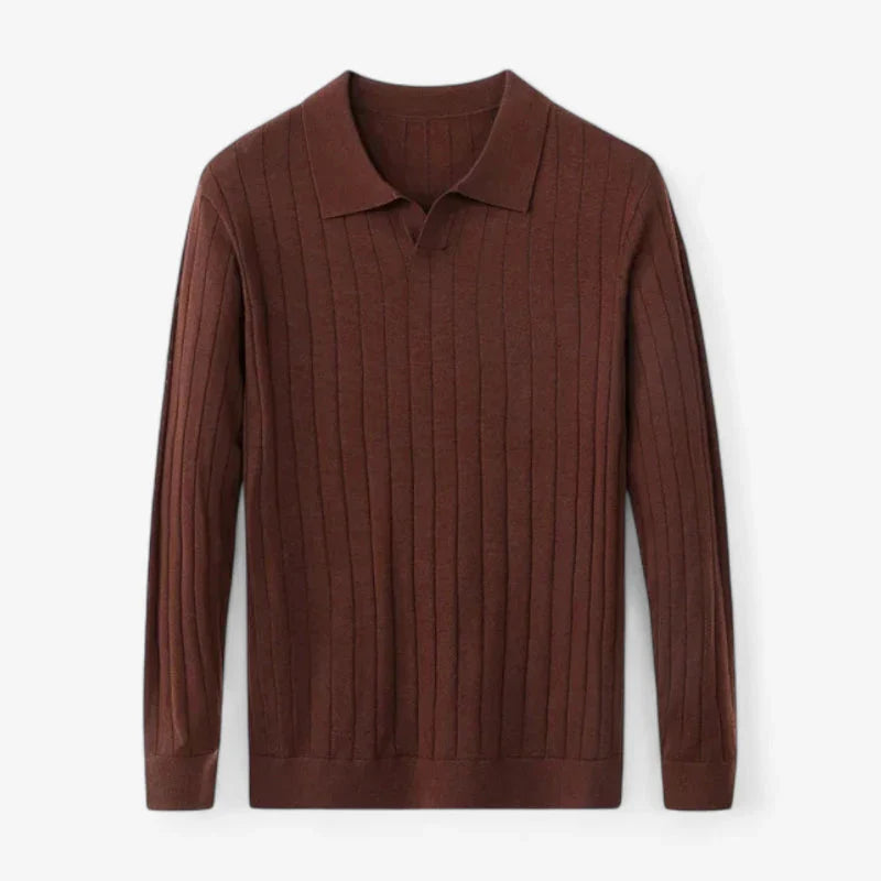 Old Money Ribbed Knit Shirt