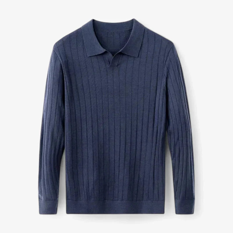 Old Money Ribbed Knit Shirt
