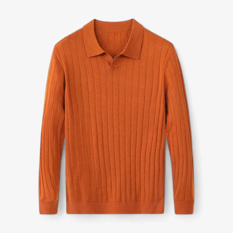 Old Money Ribbed Knit Shirt