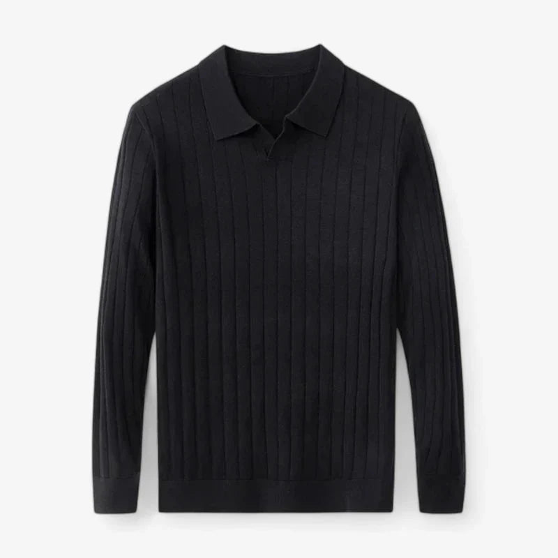 Old Money Ribbed Knit Shirt