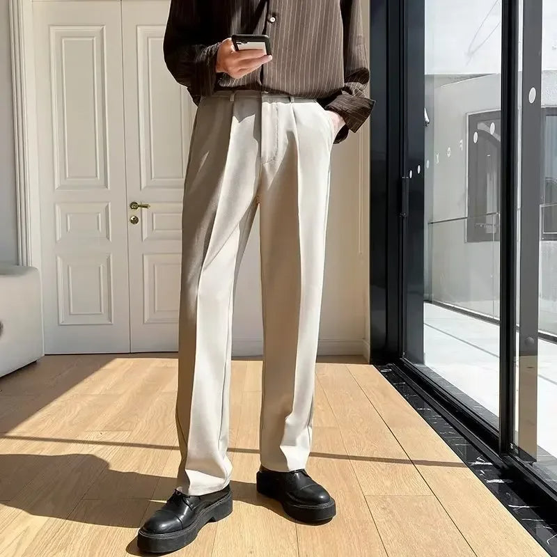 Old Money Straight-Leg Trousers